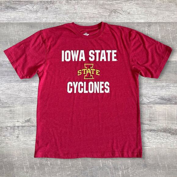 Colosseum Iowa State University Cyclones ISU T Shirt Large Red Short Sleeve NCAA - Picture 1 of 8